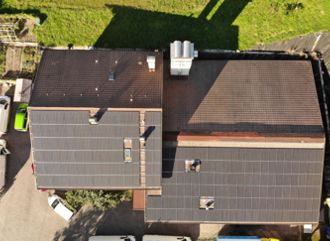 Photovoltaik-Anlage auf unserem Backstuben-Dach